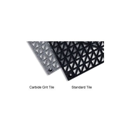 Durable Corp Durable Corporation Cushion Tile Modular Drainage Standard Tile 1' X 1' Black 36/Case 805S1212BK